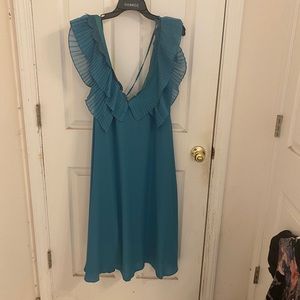 ASOS teal midi dress